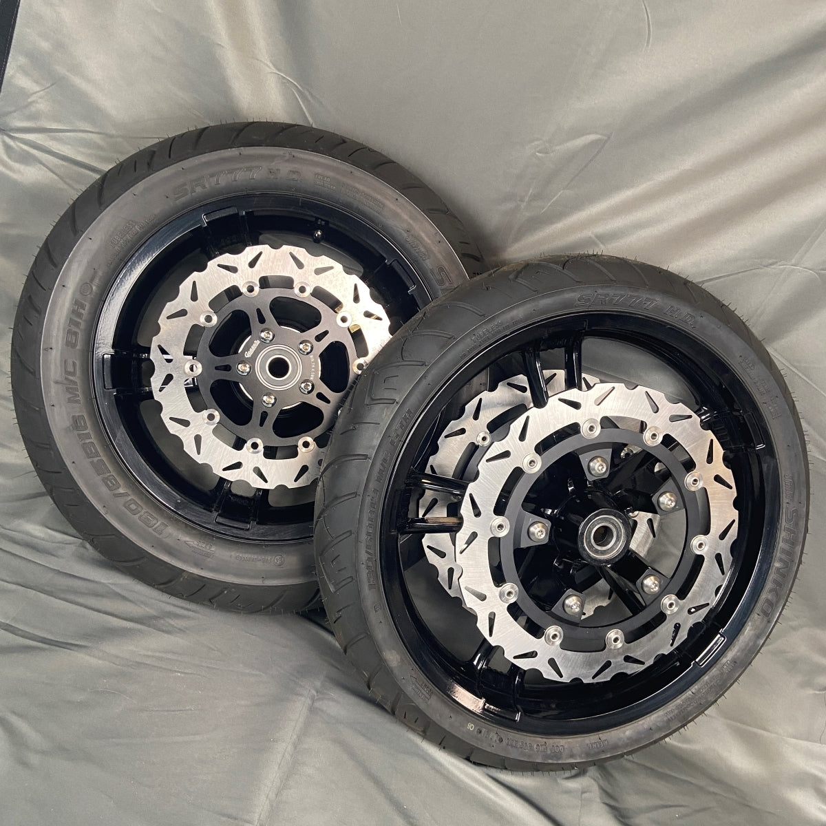 14-inch Floating Brake Rotor for 'Enforcer' style front wheels; inverted forks with RADIAL calipers only