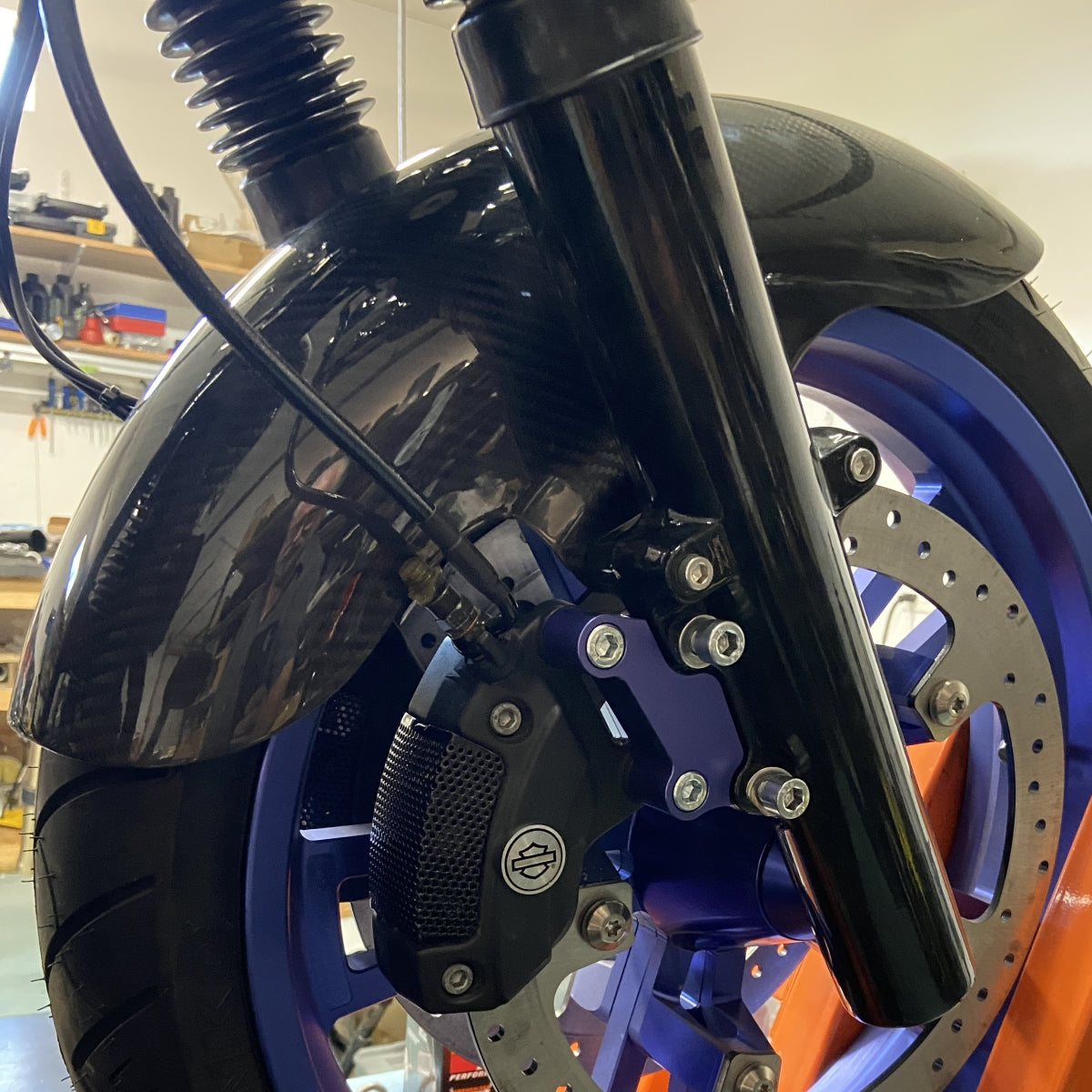 NEW!!! Carbon Fiber front fenders for Harley touring models!