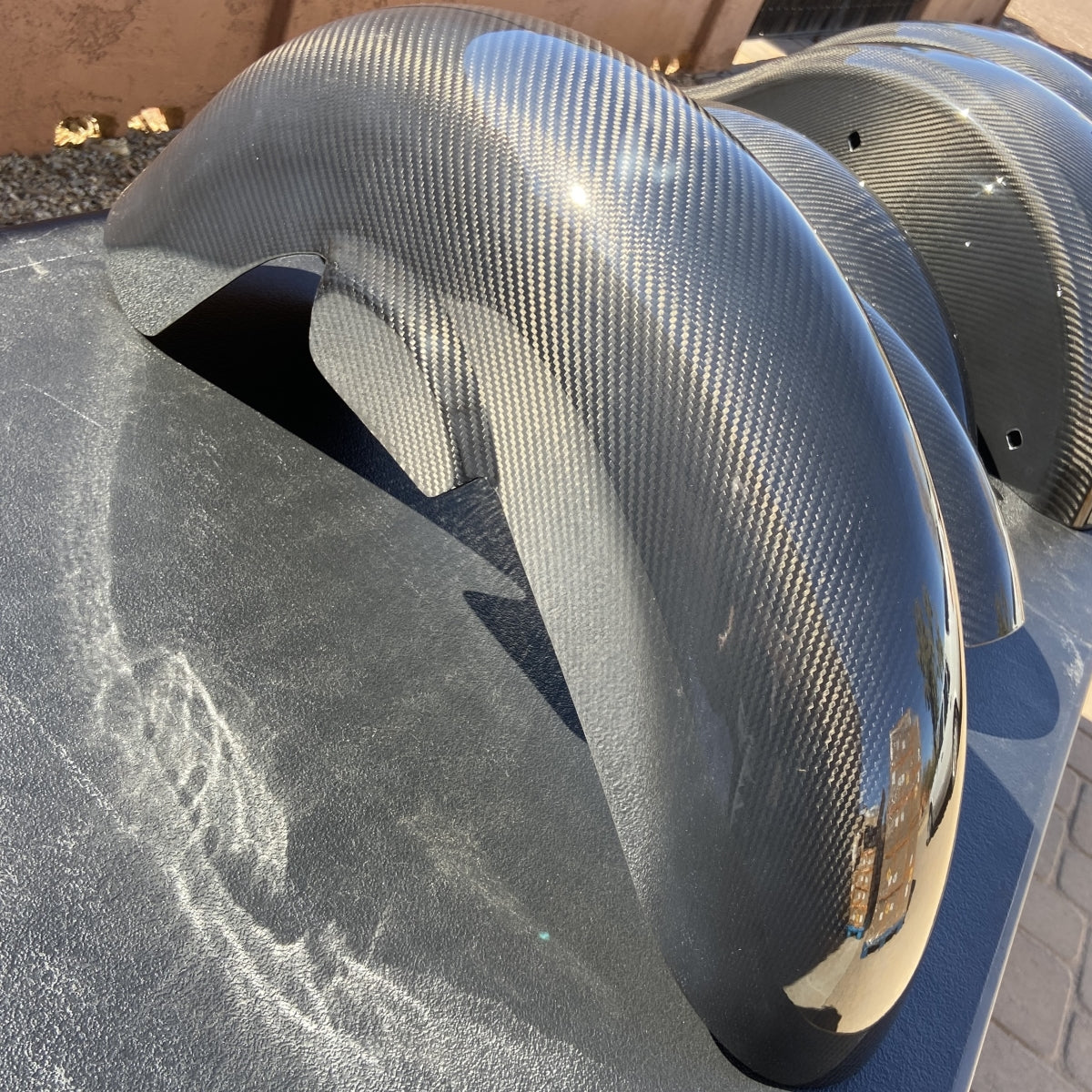 NEW!!! Carbon Fiber front fenders for Harley touring models!