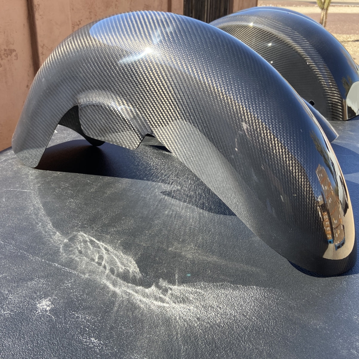 NEW!!! Carbon Fiber front fenders for Harley touring models!