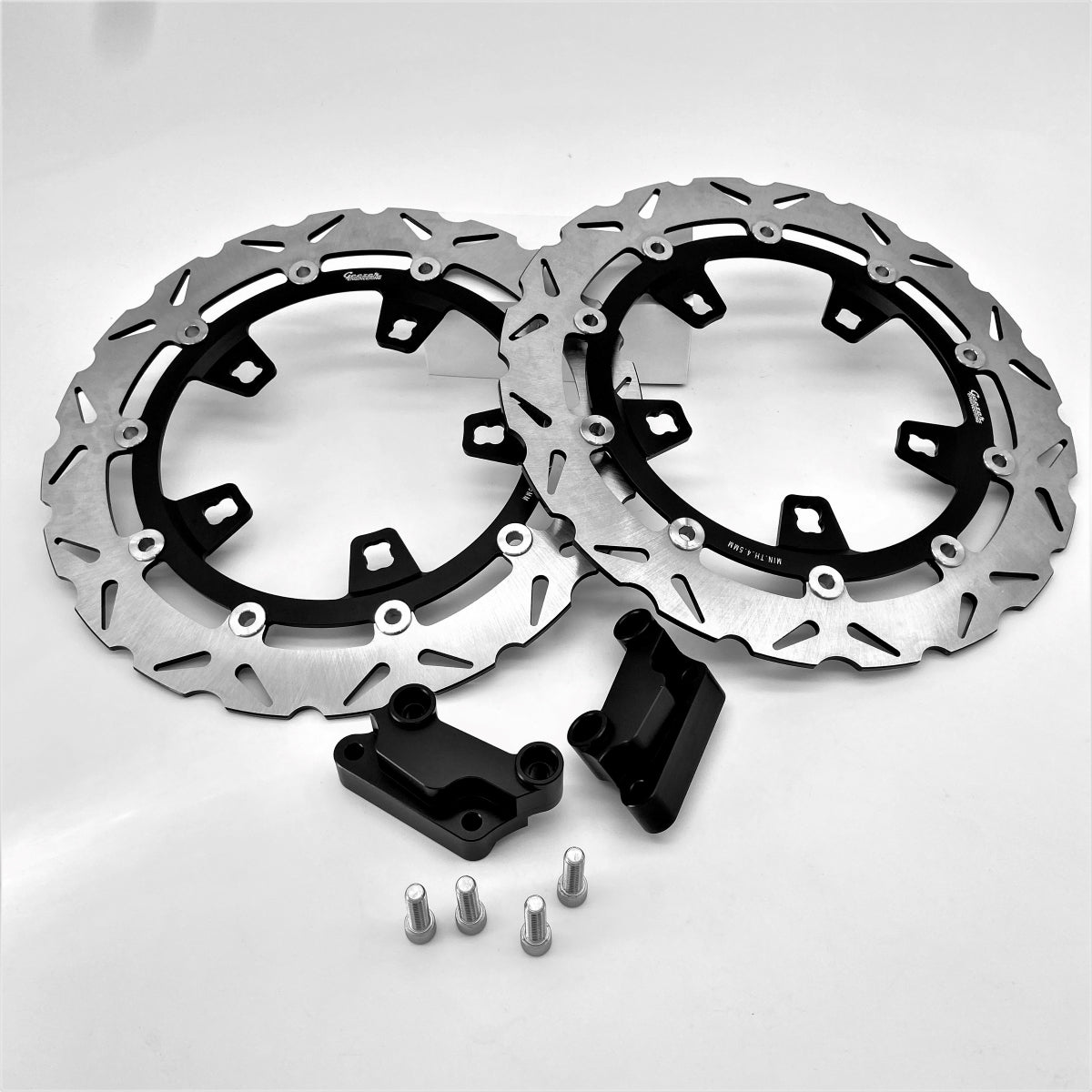 14-inch 'Enforcer' style Floating Brake Rotors with standoffs - designed for OEM touring calipers 2008-up