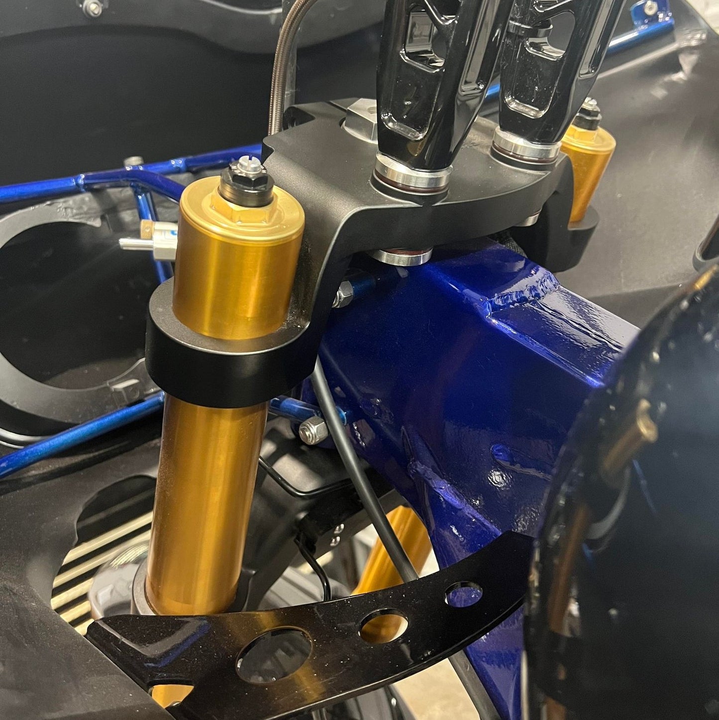 50-54 2-inch drop Triple-Trees for Harley Performance Baggers