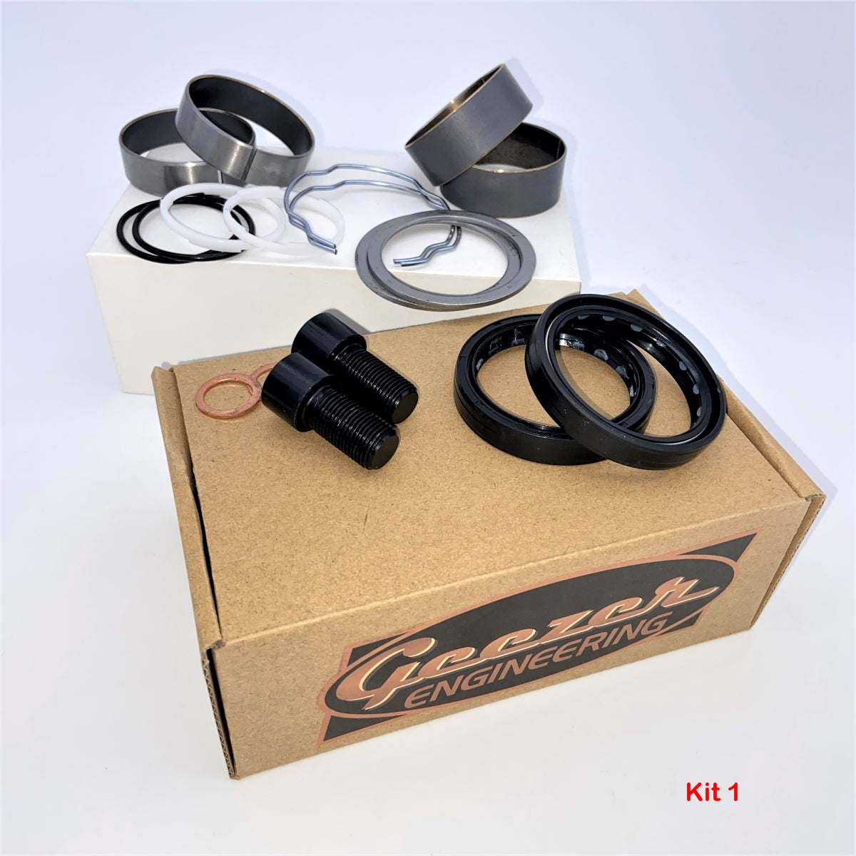 GeezerEngineering Touring 49MM Fork Rebuild Kit (replaces 2 x OEM Kit # 91700025) for Harley