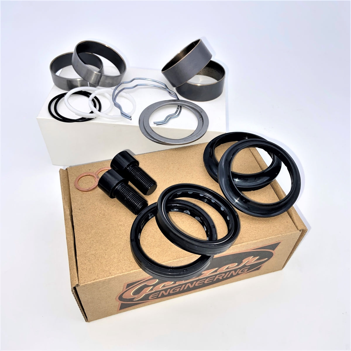GeezerEngineering Touring 49MM Fork Rebuild Kit (replaces 2 x OEM Kit # 91700025) for Harley