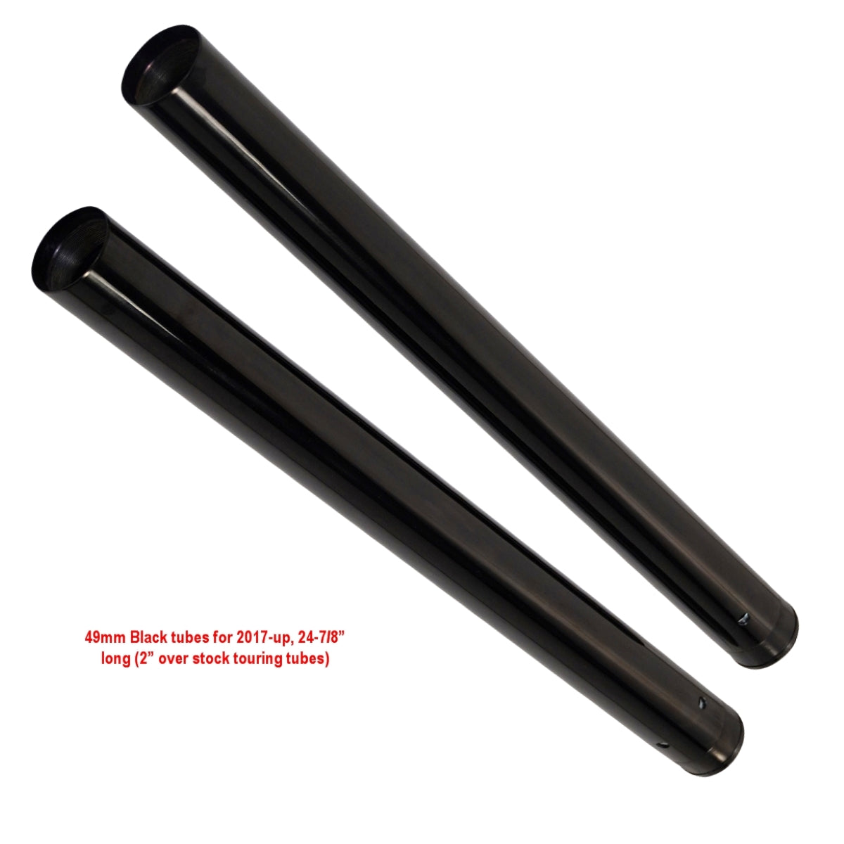 49mm Fork Tubes 2-inch + (24 7/8 inch) Touring Models for Harley