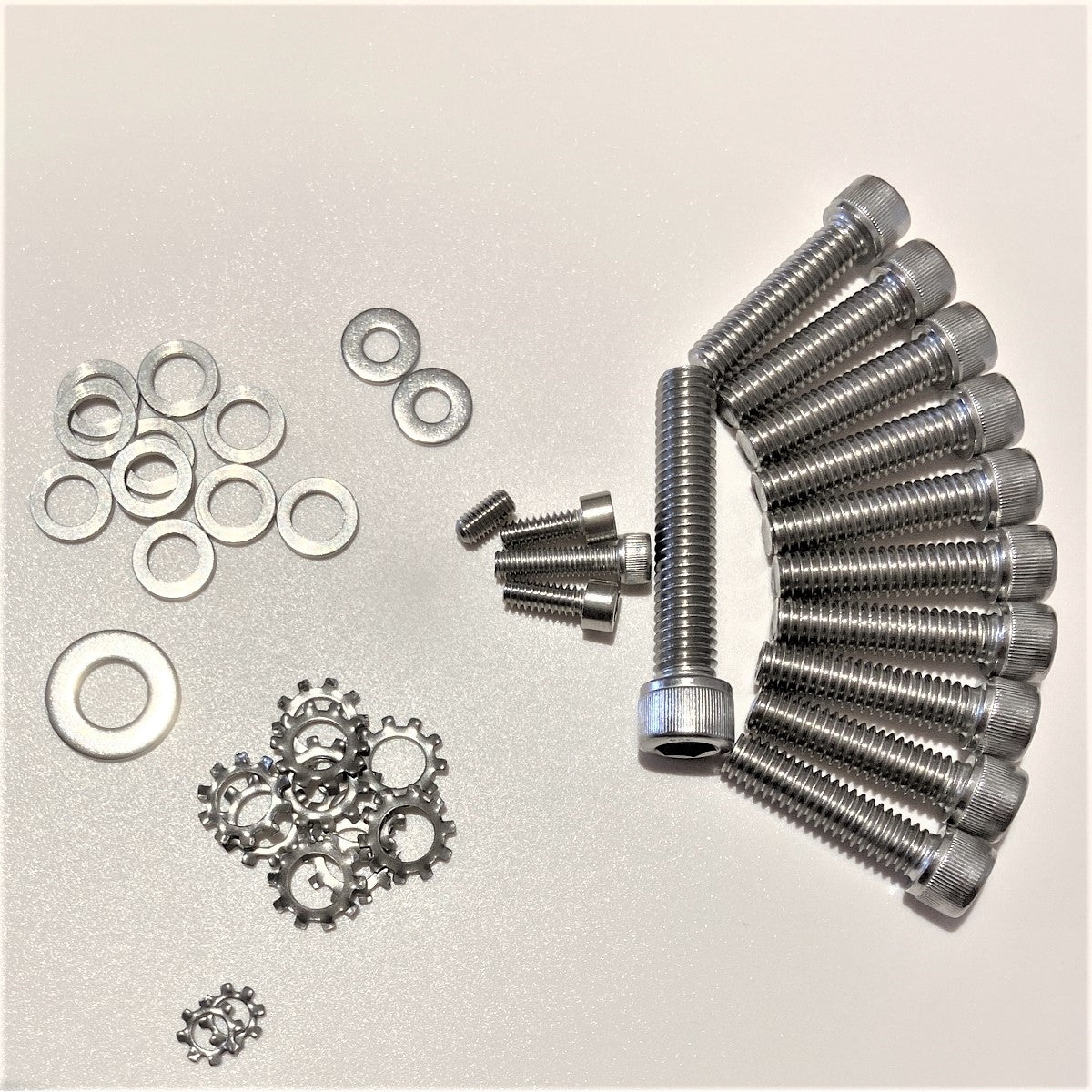 GeezerEngineering 49mm Triple-Tree Conversion Kit (2013 & earlier Touring Models) for Harley (Hardware)