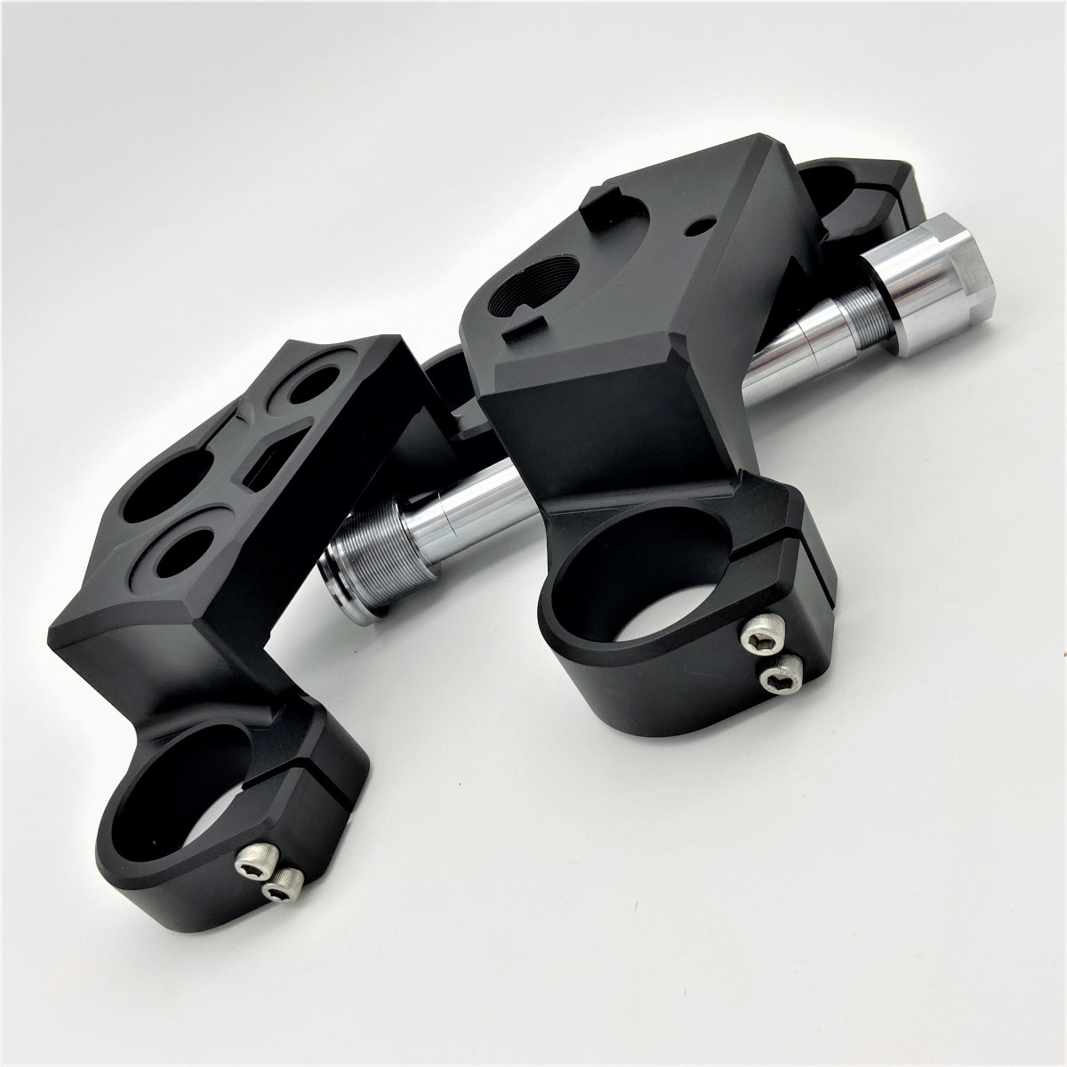 GeezerEngineering 50-54 2” drop Triple-Trees for Dyna/FXR style frames for Harley
