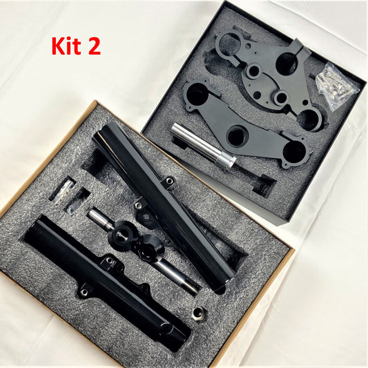 GeezerEngineering Triple-Tree, Fork-Slider Kit 49mm for Harley 2014 & later Touring