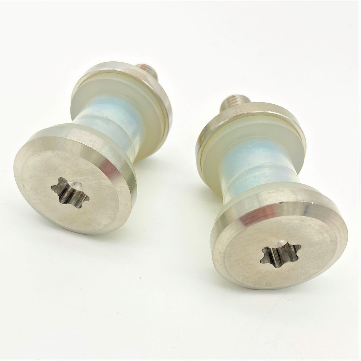 GeezerEngineering Low Profile Riser Bolt and Bushing Kit – Stainless Steel for Harley