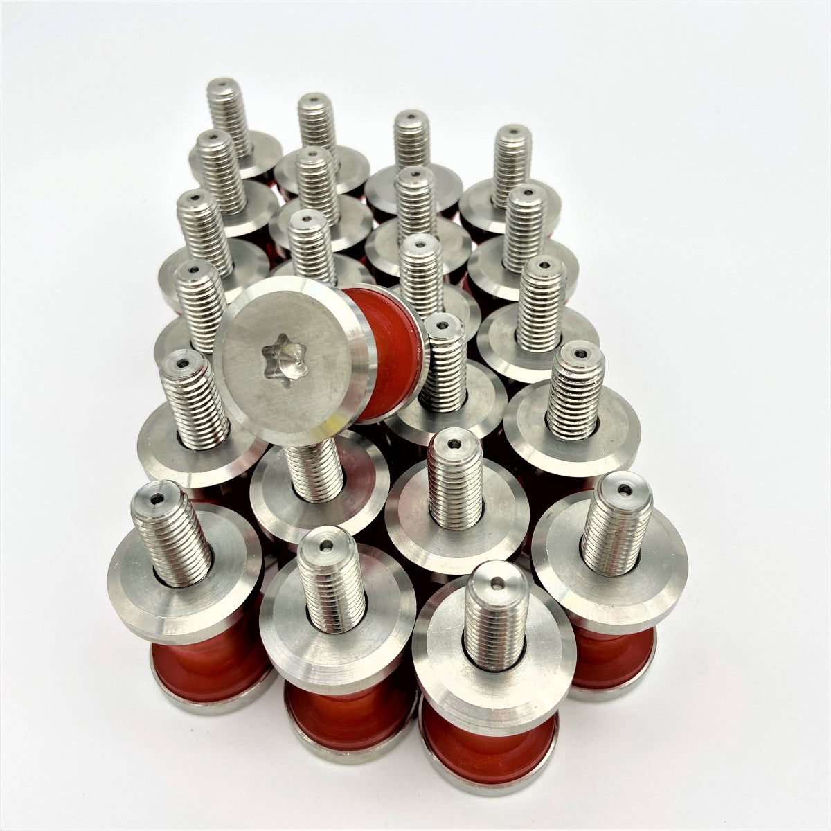 GeezerEngineering Low Profile Riser Bolt and Bushing Kit – Stainless Steel for Harley