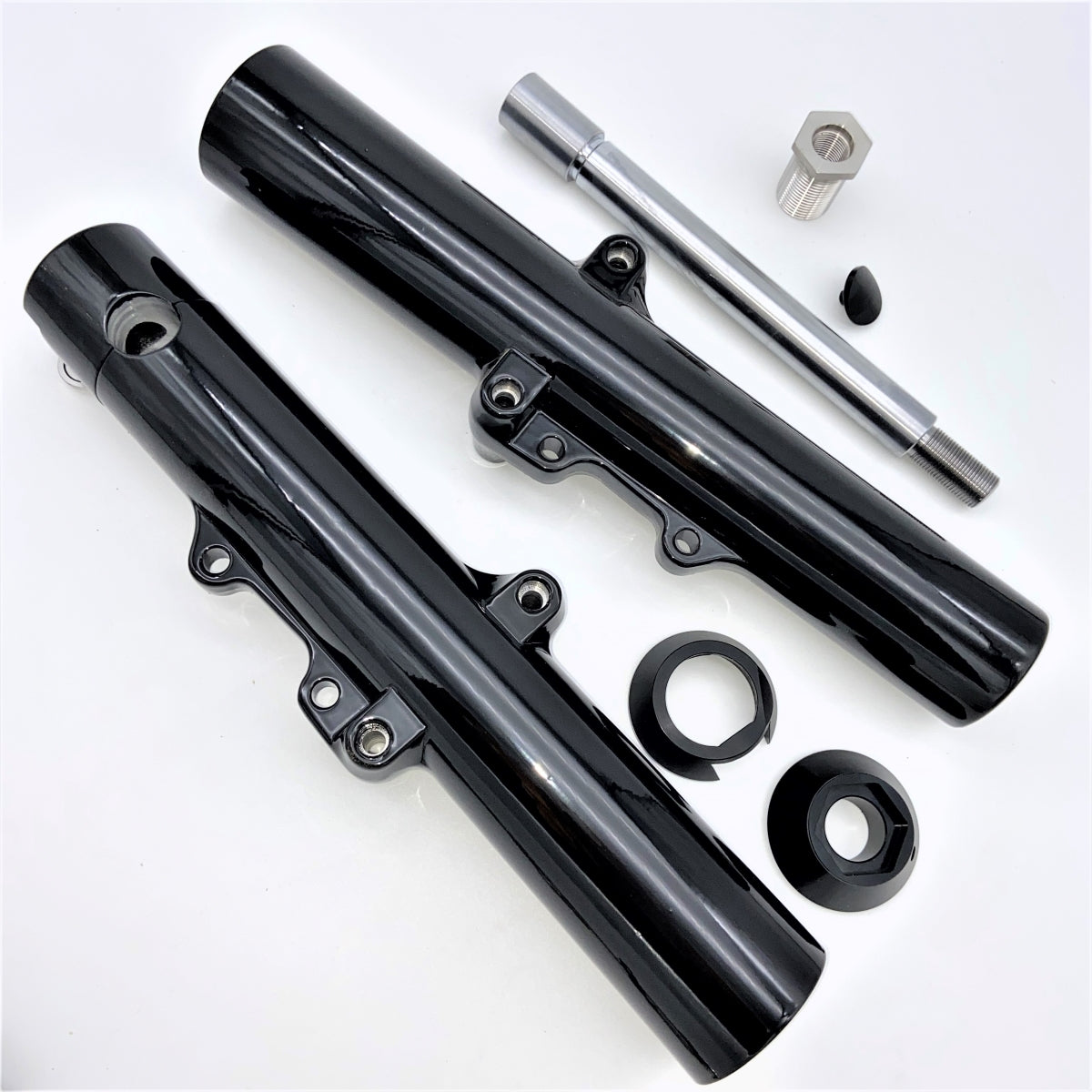 GeezerEngineering Triple-Tree, Fork-Slider, 49mm Fork-Sliders 2014 & later Harley Touring
