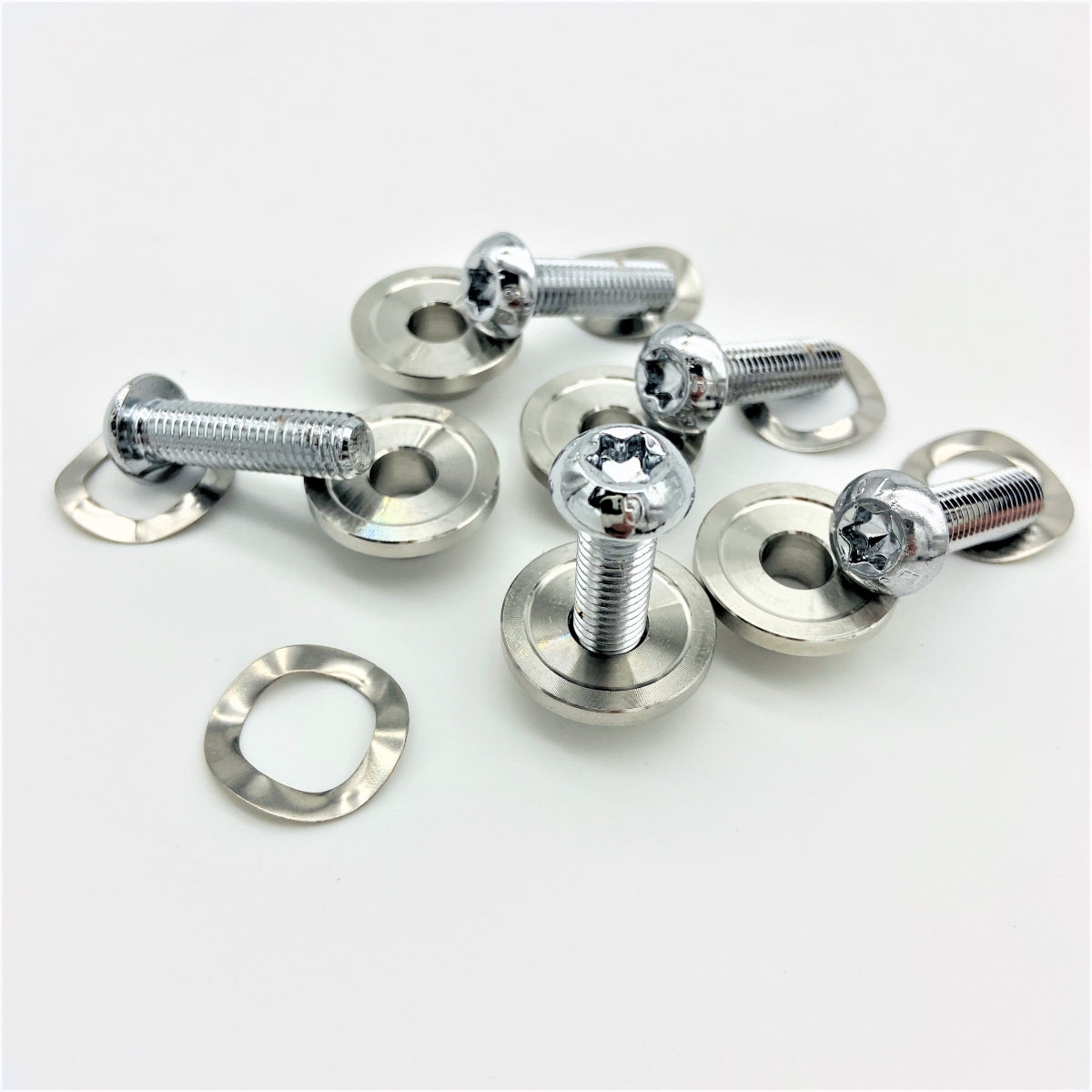 GeezerEngineering Rotor Bolts Chrome for Harley