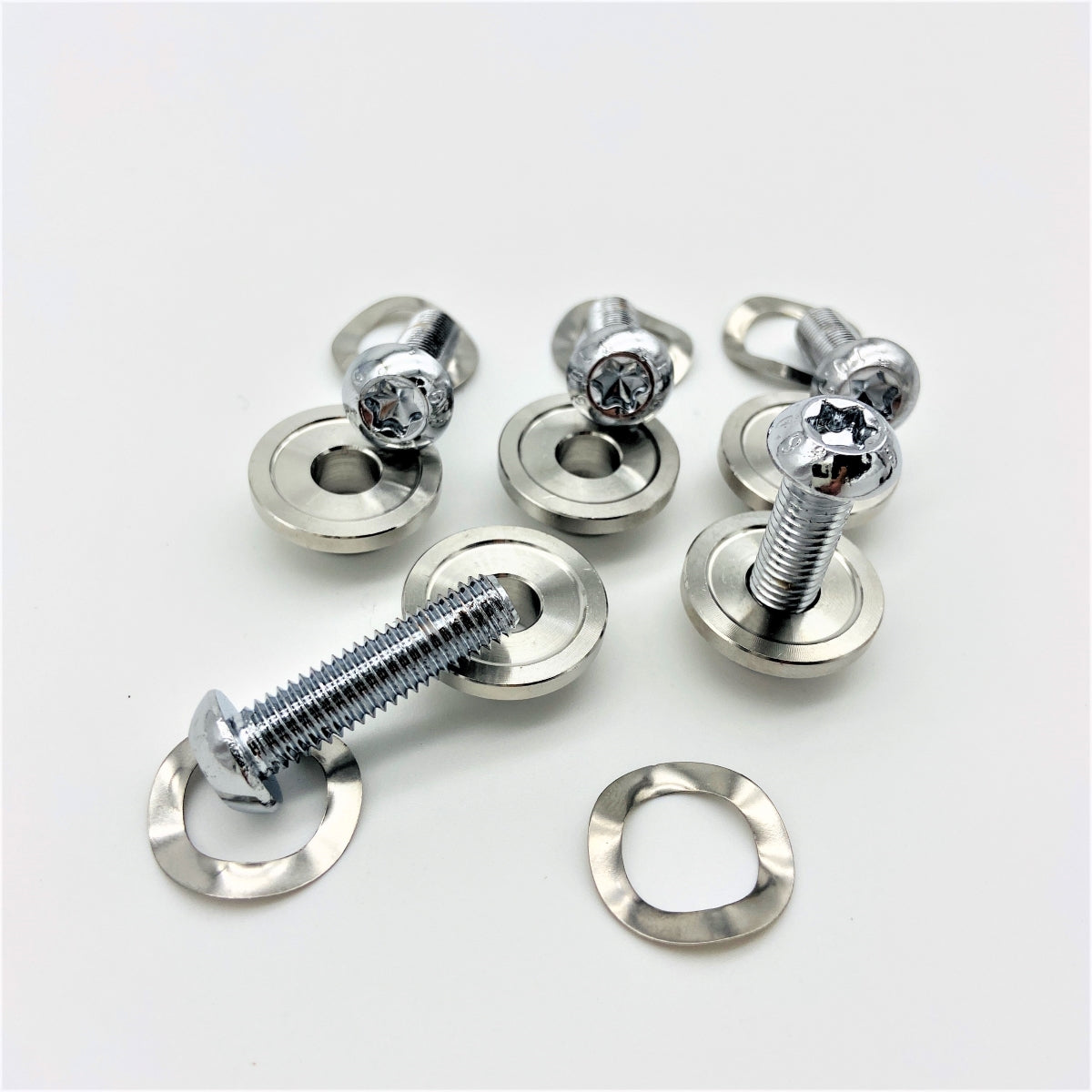 GeezerEngineering Rotor Bolts Chrome for Harley