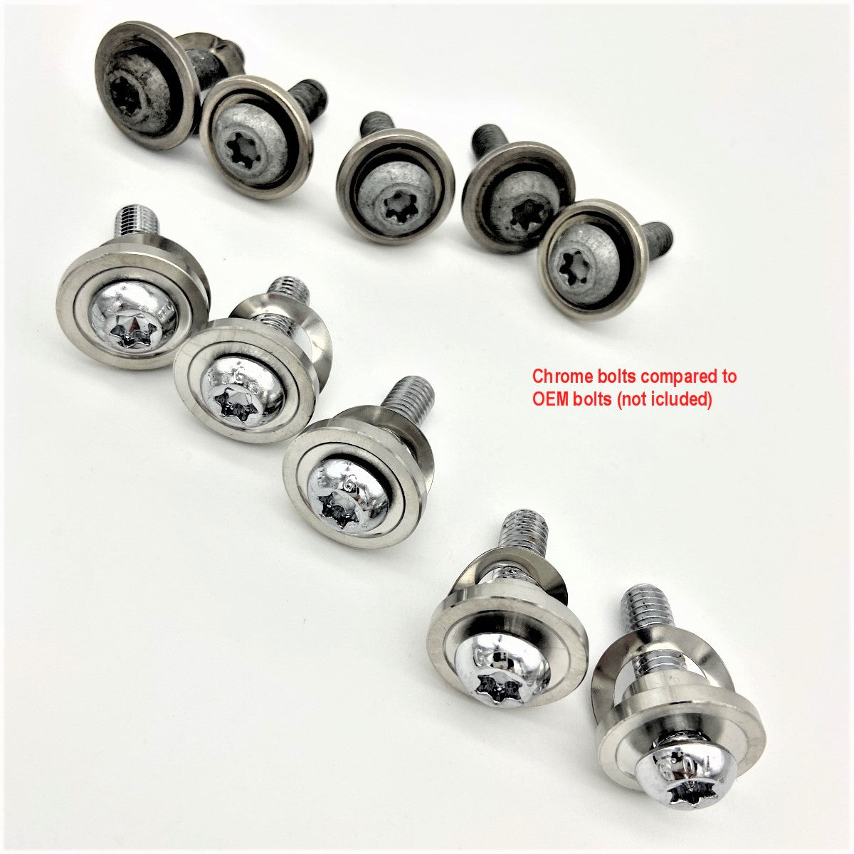 GeezerEngineering Rotor Bolts Chrome for Harley
