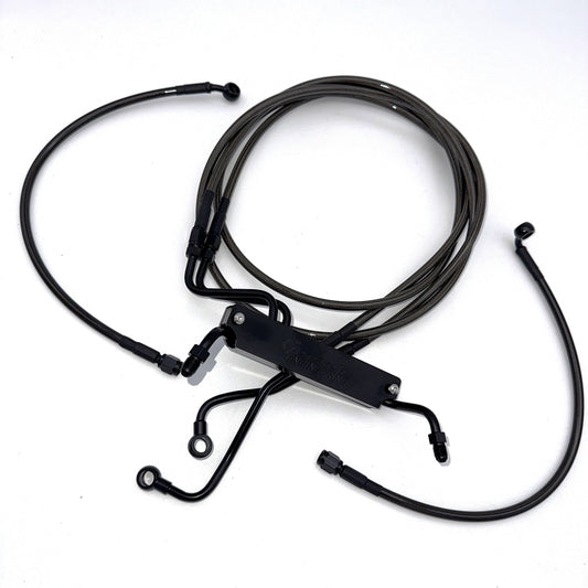 2014-later ABS variable Brake Line Kit Harley touring for 2" over or taller front ends