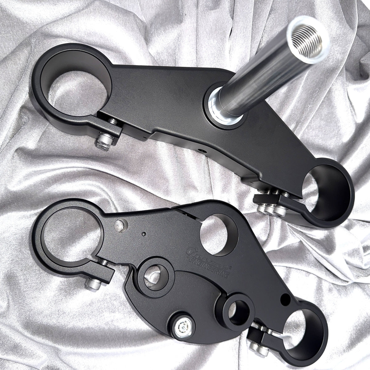 NEW!! Triple-Trees for Performance Baggers 50-55 inverted forks - with push fork lock!