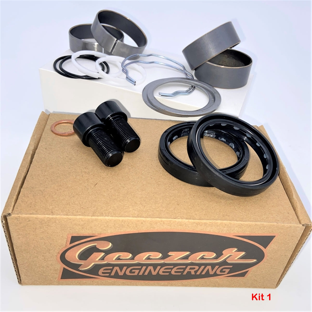 GeezerEngineering Touring 49MM Fork Rebuild Kit (replaces 2 x OEM Kit # 91700025) for Harley