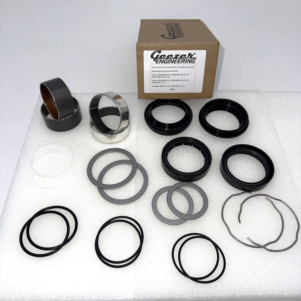 Showa BPF Fork Rebuild Kit - complete with seals, bushings, o-rings and washers