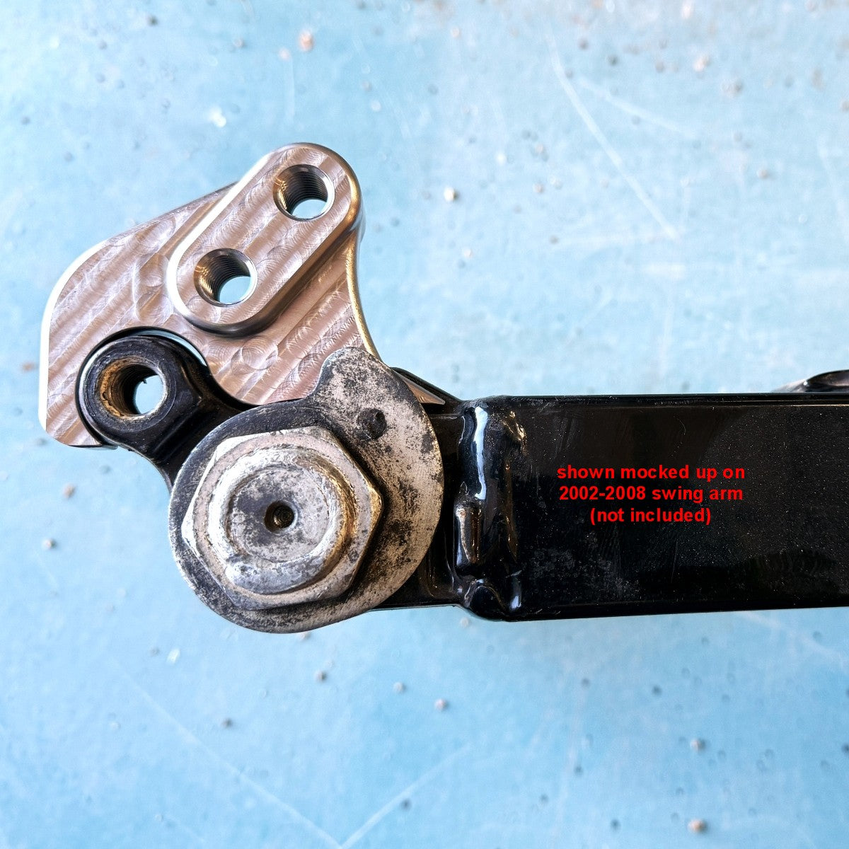 Weld-On Shock Mount Risers for Harley