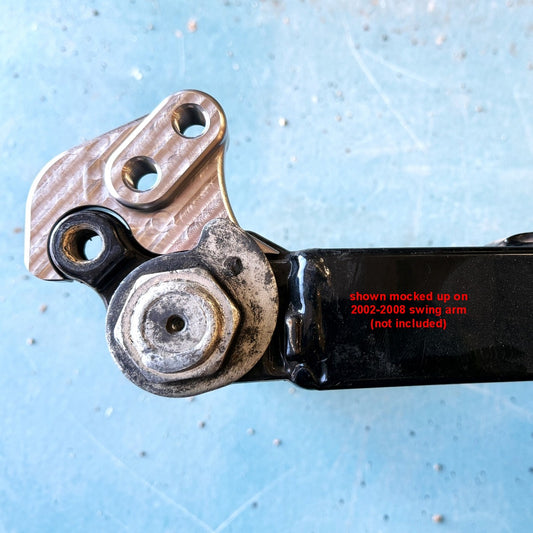 Weld-On Shock Mount Risers for Harley