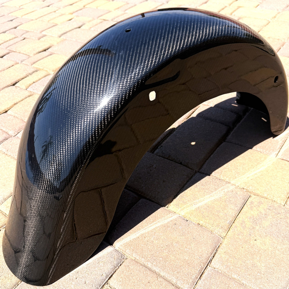 Wide Carbon Fiber Fender for 2008 & earlier Harley Touring Models