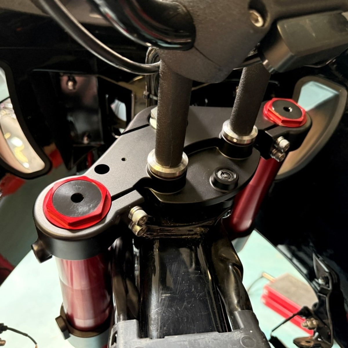 NEW!! Triple-Trees for Performance Baggers 50-55 inverted forks - with push fork lock!