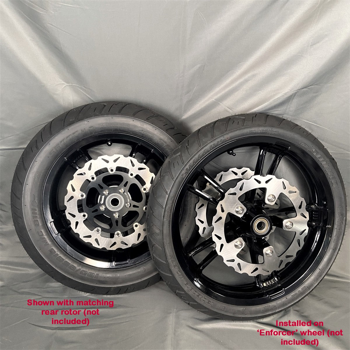 Enforcer Rear Wheel 11.8-inch Enforcer Style Floating Brake Rotor double front & rear