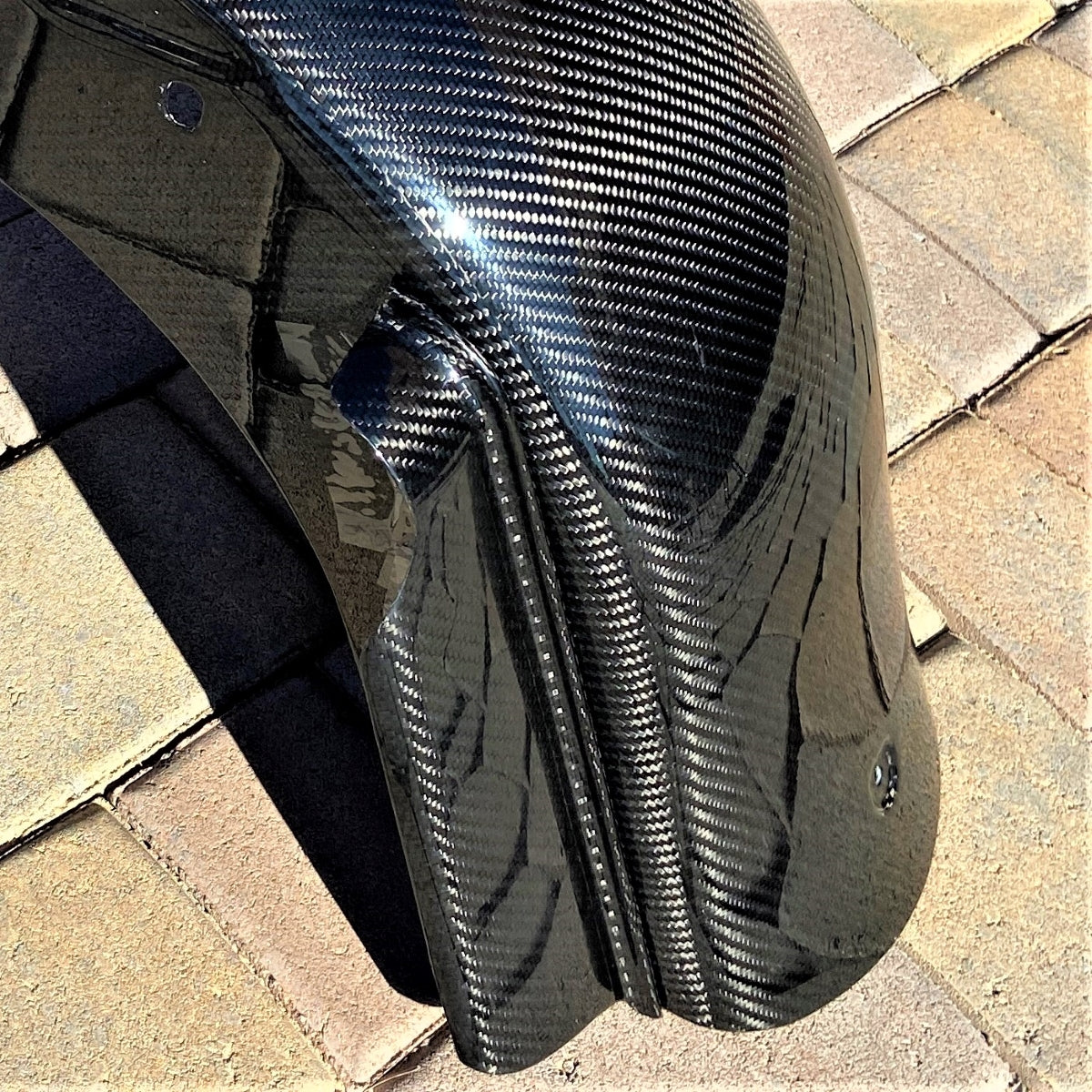 GeezerEngineering Wide Carbon Fiber Fender for 2008 & earlier Harley Touring Models