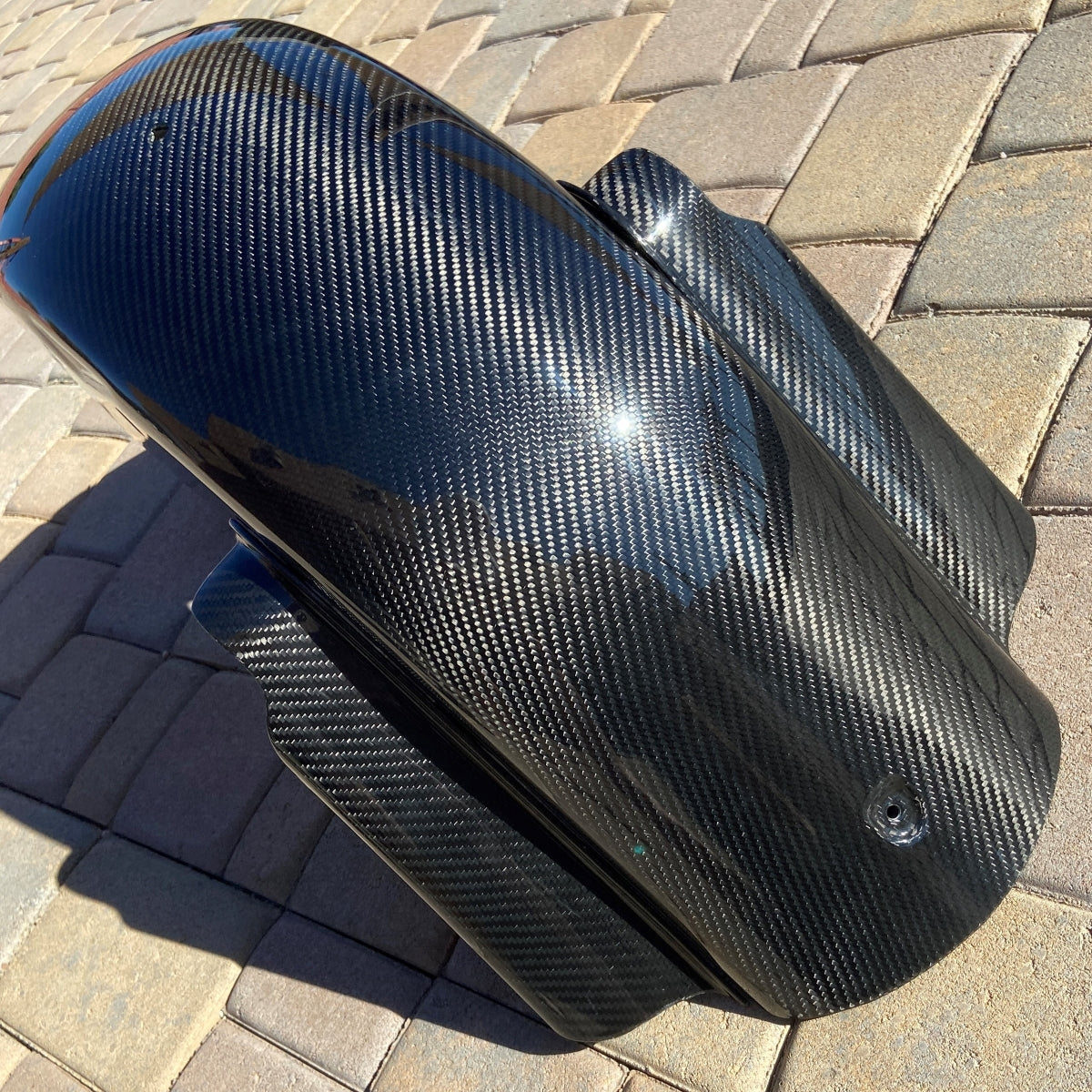 GeezerEngineering Wide Carbon Fiber Fender for 2008 & earlier Harley Touring Models