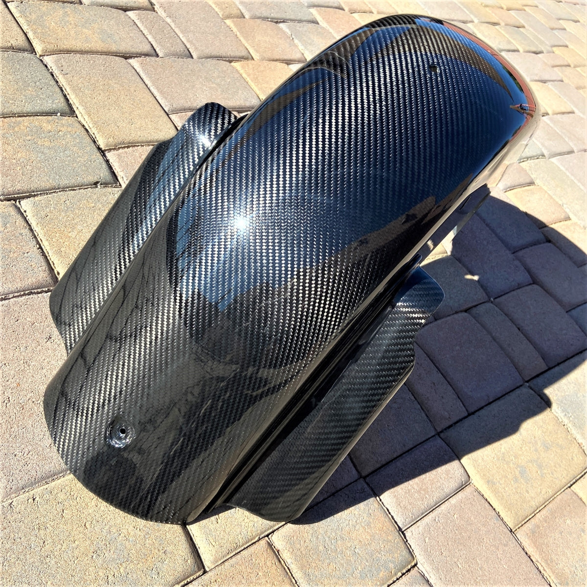 GeezerEngineering Wide Carbon Fiber Fender for 2008 & earlier Harley Touring Models