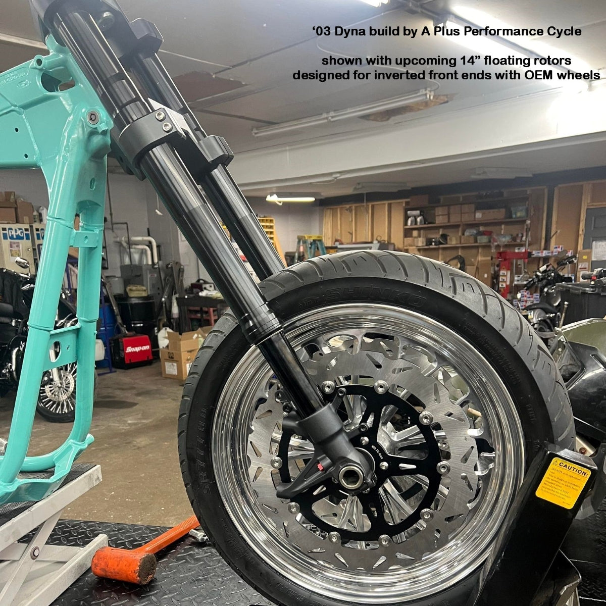 GeezerEngineering 50-54 2” drop Triple-Trees for Dyna/FXR style frames for Harley