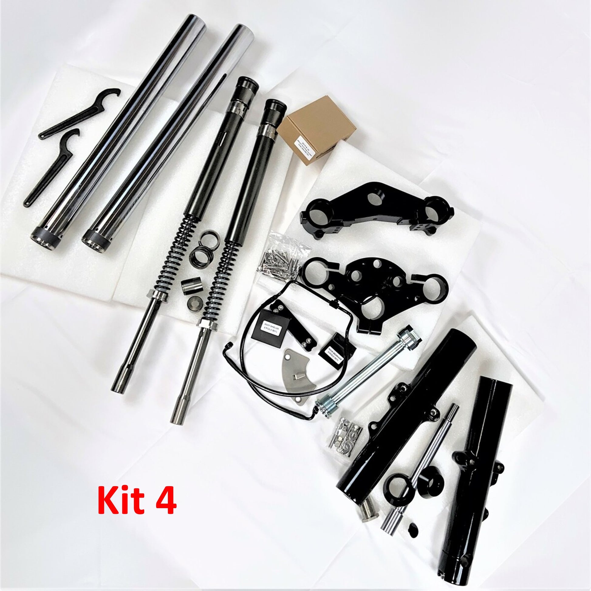 GeezerEngineering Triple-Tree, Fork-Slider, 49mm Tubes, Rebuild Kit, Cartridges 2013 & earlier Harley Touring