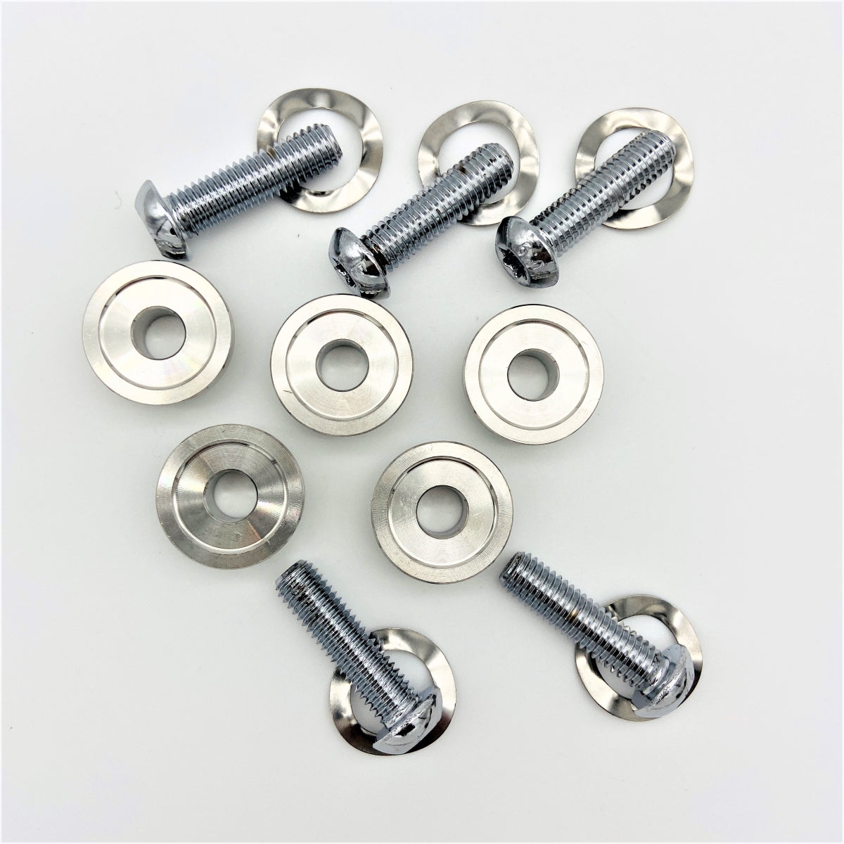 GeezerEngineering Rotor Bolts Chrome for Harley