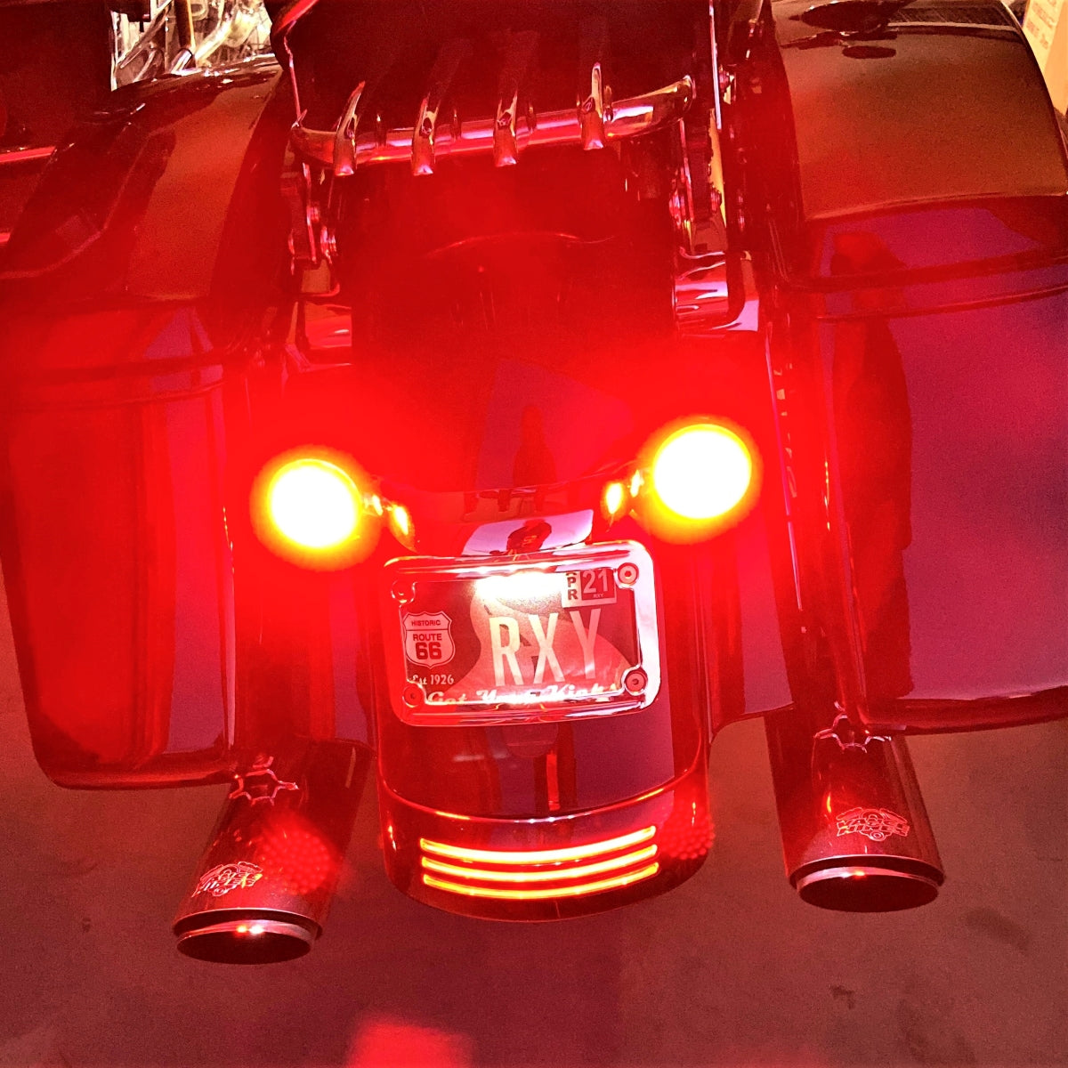 GeezerEngineering LED Light Bulb Turn Signals (red or amber) fits 1157 socket for Harley