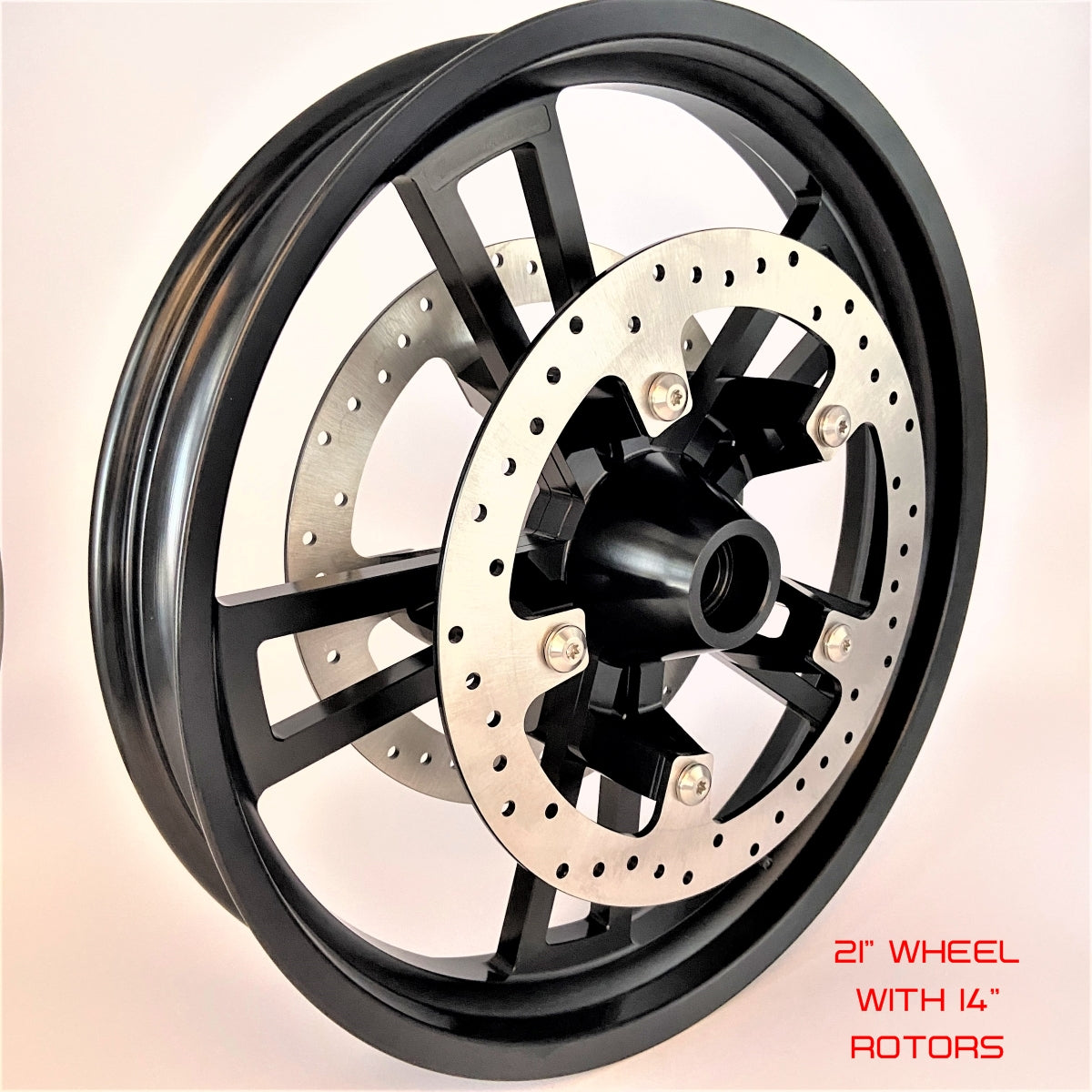 19-inch or 21-inch Front Wheel Enforcer Style with 14-inch Brake Rotor